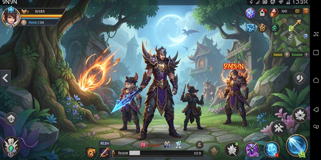 Tampilan gameplay épik dari petualangan <strong>9N9N</strong>.
