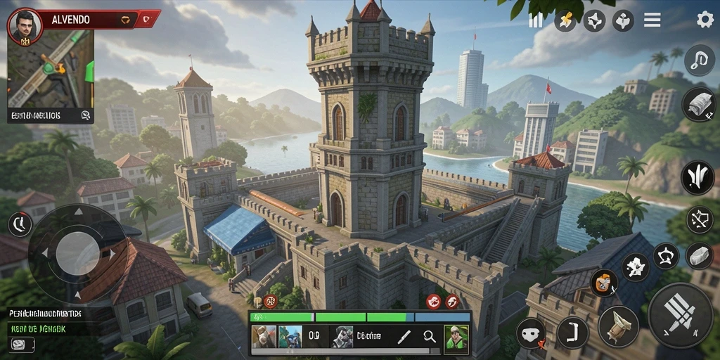 Tampilan gameplay Tower Defense yang seru dan menantang di ALVENDO.
