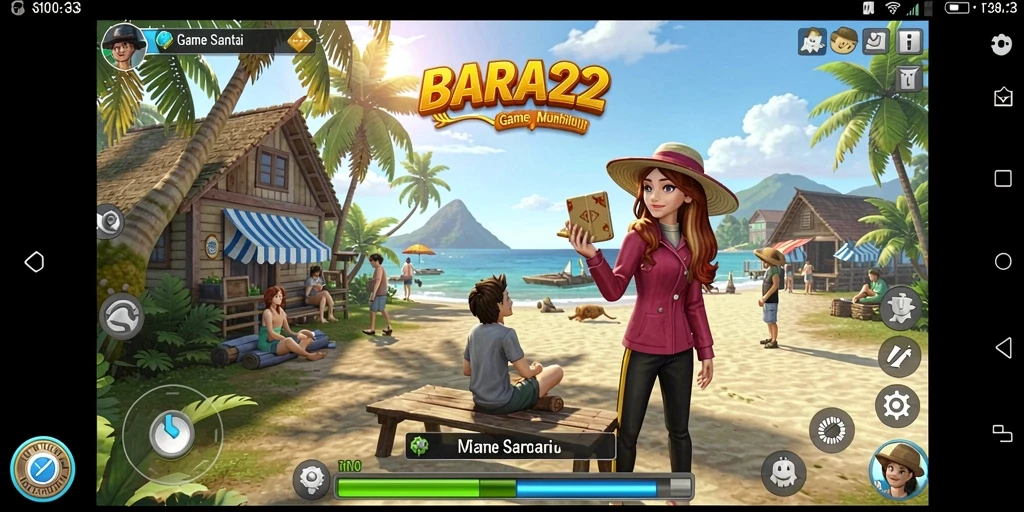 Screenshot BARA22 menampilkan gameplay yang seru dan warna-warni.