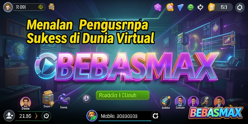 Tampilan gameplay menarik dalam BEBASMAX dengan elemen Tycoon.