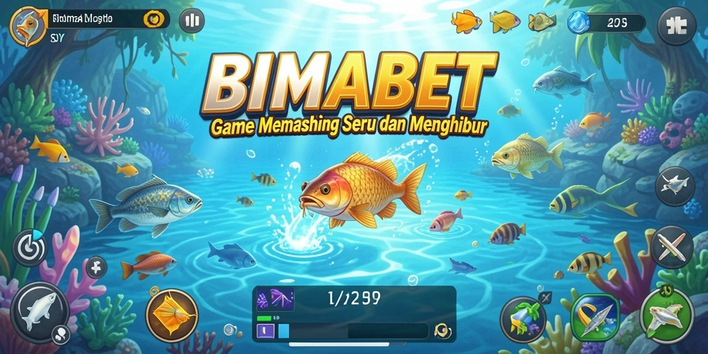 Screenshot gameplay BIMABET dengan suasana memancing yang tenang.