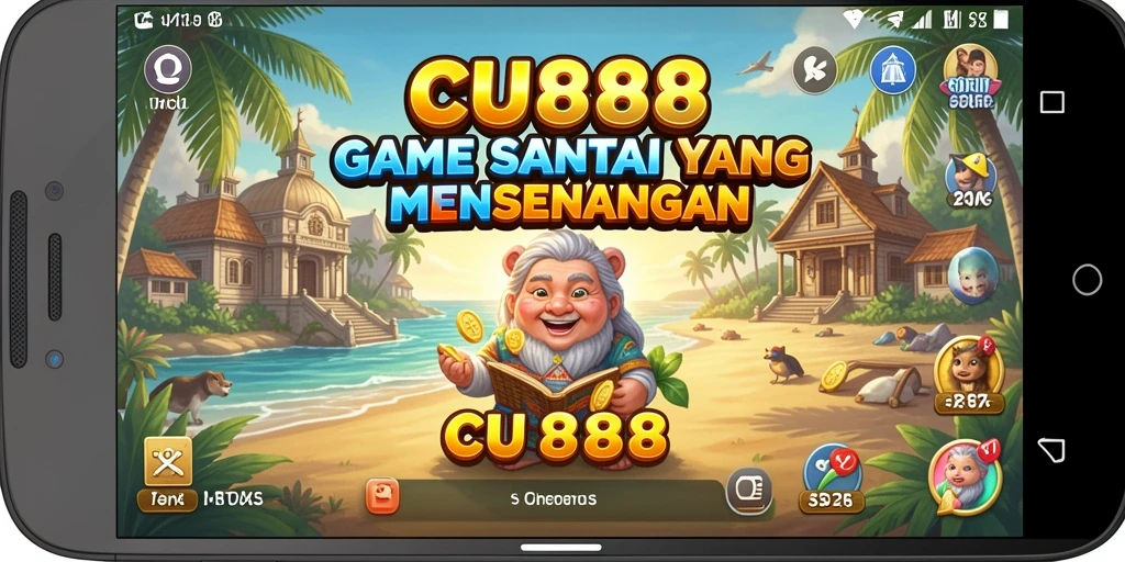 Screenshot utama CU888 menampilkan gameplay yang seru dan penuh warna.