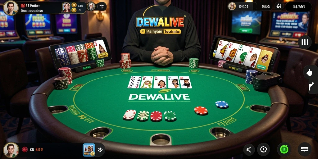 Tampilan gameplay DEWALIVE yang menarik dan interaktif