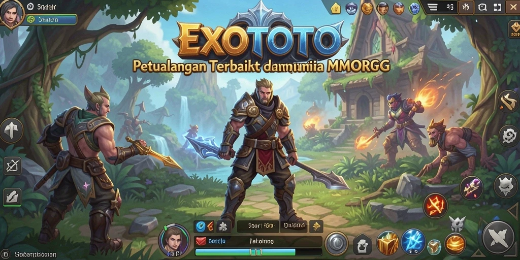 Tampilan gameplay menarik EXOTOTO dalam dunia MMORPG.