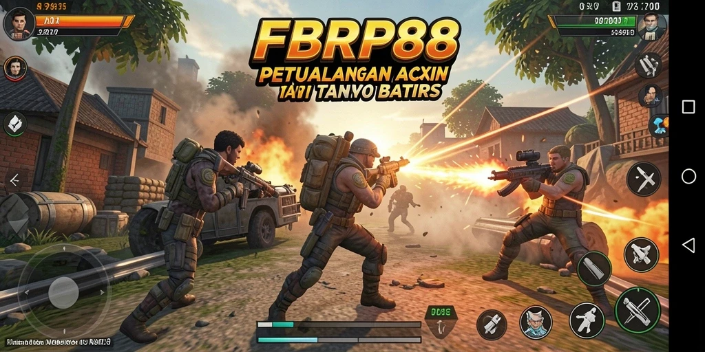 Screenshot gameplay FBRP88 menunjukkan pertarungan mendebarkan di dunia aksi.