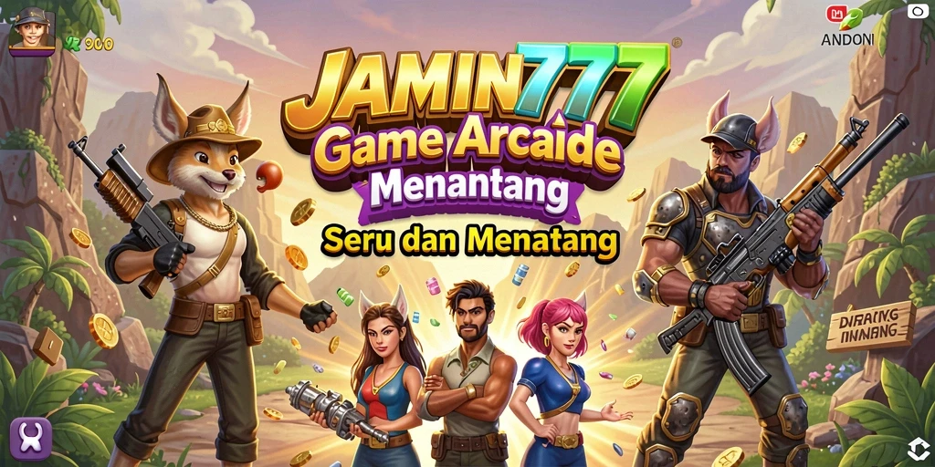 Tampilan gameplay seru dari JAMIN777 dengan aksi Arcade yang mendebarkan.
