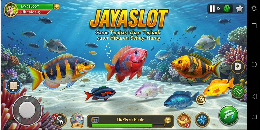 Screenshot gameplay JAYASLOT menampilkan serunya menangkap ikan.