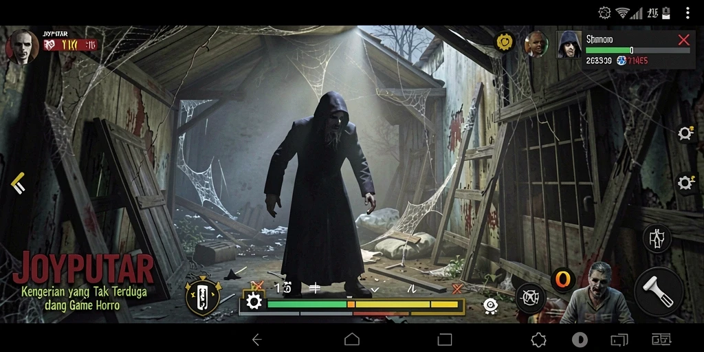 Screenshot menampilkan suasana mencekam dalam permainan Horror.