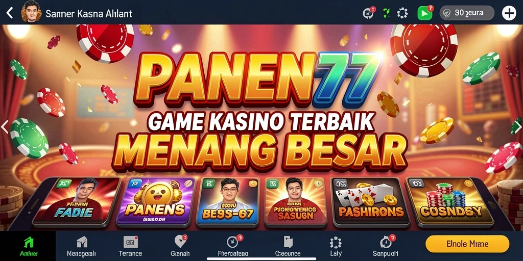 Gameplay menarik dari PANEN77 dengan suasana kasino yang memukau.