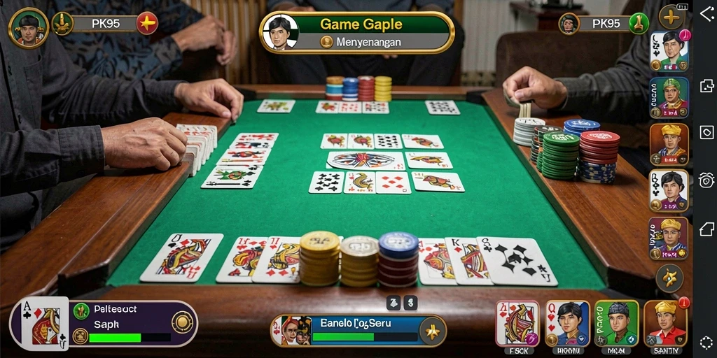 Tampilan gameplay PK95 yang menarik dan interaktif.