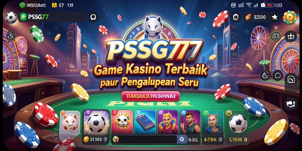 Tampilan gameplay Kasino yang mengasyikkan di PSG77.