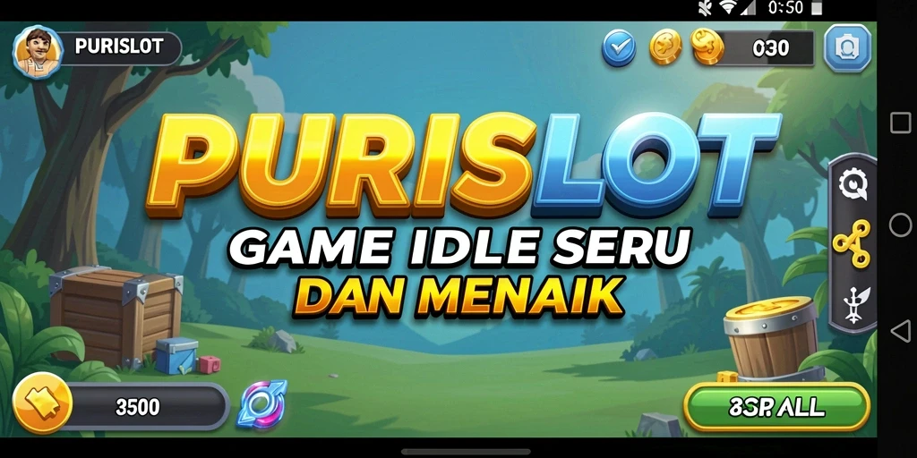 Tampilan gameplay PURISLOT yang menarik dan interaktif.