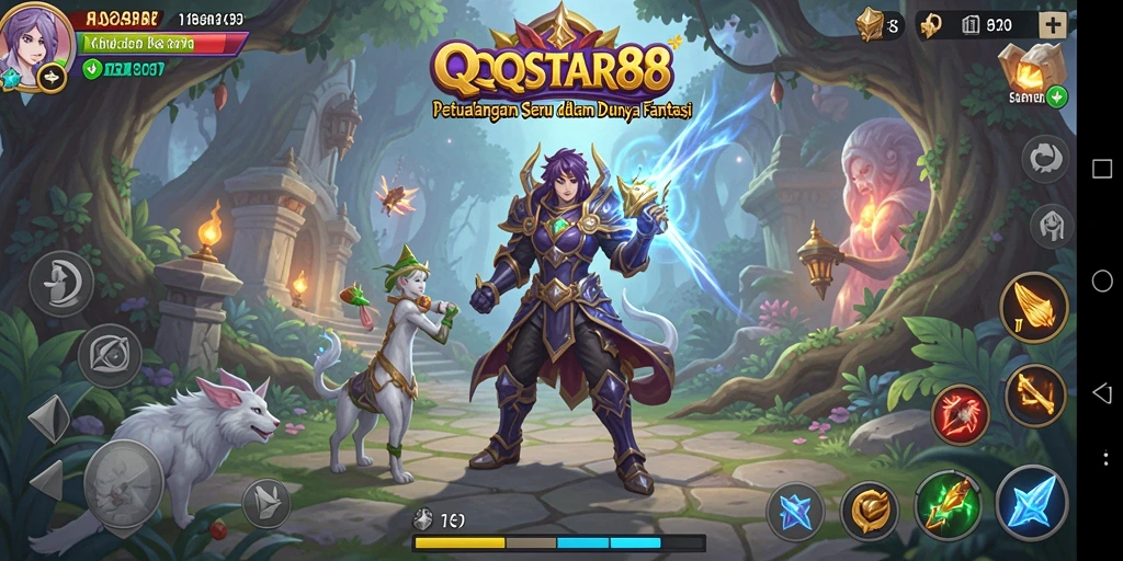 Tampilan gameplay QQSTAR88 yang menarik dan penuh aksi.