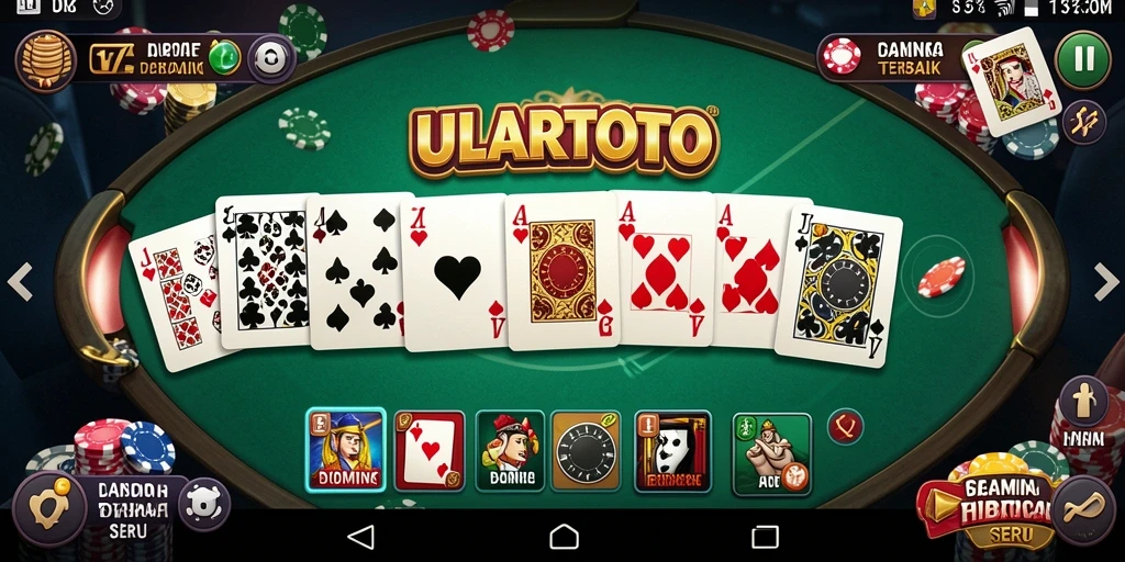 Gameplay seru ULARTOTO dengan teman dan tantangan domino.