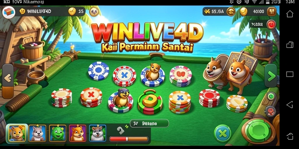 Screenshot gameplay WINLIVE4D yang memukau dan seru.