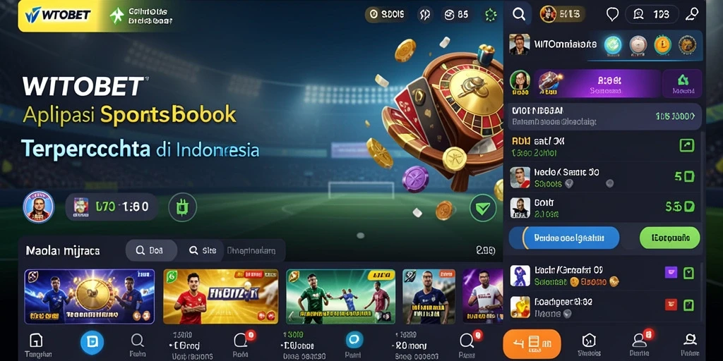 Tampilan menarik dari gameplay aplikasi Sportsbook WTOBET.